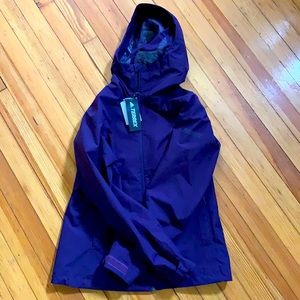 Brand new small Adidas Terrex purple rain jacket.